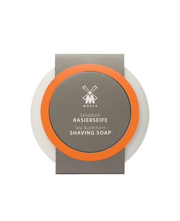 Shaving Soap in Porcelain Bowl - Sea Buckthorn 65g