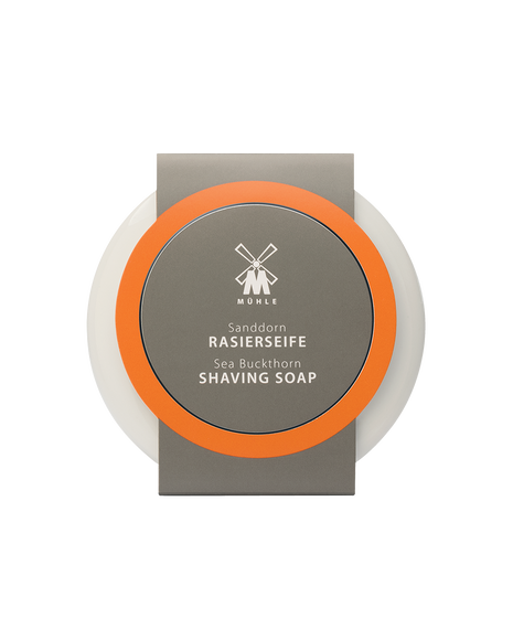 Shaving Soap in Porcelain Bowl - Sea Buckthorn 65g