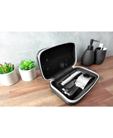 Waterproof Lithium-Ion Stainless Steel Grooming Kit with Bonus Storage Case - Silver