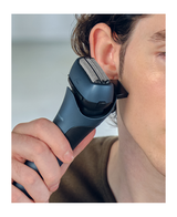 3-Blade Wet & Dry Electric Shaver with 8D Flex Head - Blue