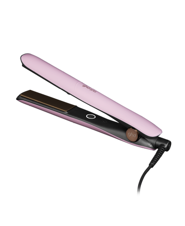 gold professional hair straightener in pink sorbet - limited edition