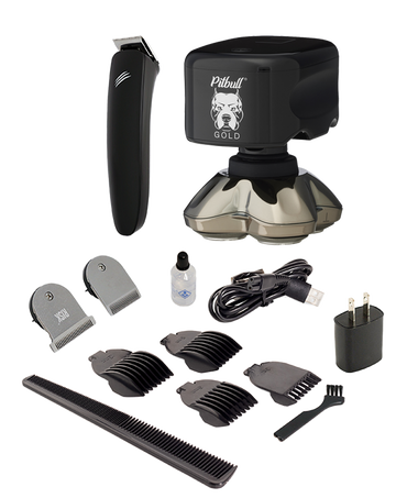 Pitbull Gold PRO Head Shaver & Baby Beast Trimmer 3SUM Combo