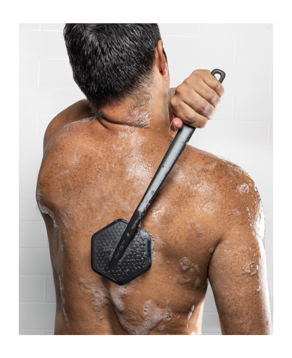 Tooletries Back Scrubber Hook Set Charcoal Shaver Shop