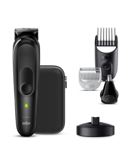 Series 7 17-in-1 All-in-One Waterproof Style Grooming Kit with Premium Travel Case and Charging Stand