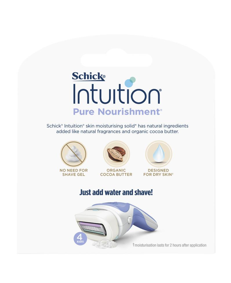 Schick Intuition Pure Nourish Refill 3 Pack Shaver Shop