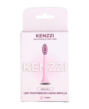 LED Whitening Replacement Brush Head Refills 2 Pack - Guava