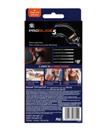 Fusion ProGlide 5 Flexball Razor with Blades Refill 2 Pack