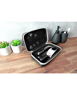 Waterproof Lithium-Ion Stainless Steel Grooming Kit with Bonus Storage Case - Black