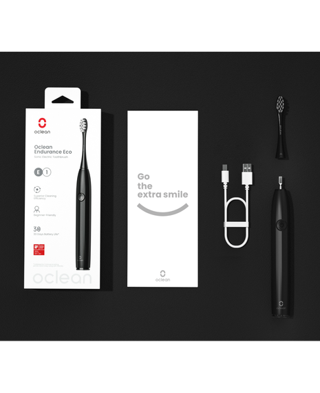 Endurance Eco Sonic Electric Toothbrush - Black