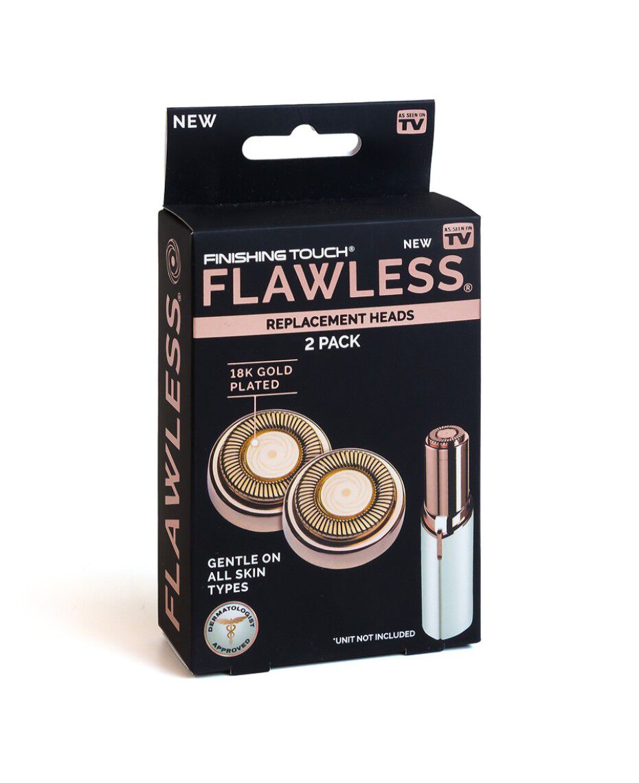 Finishing Touch Flawless Face Replacement Heads 2 Pack Shaver Shop Gentle enough for every day and safe for any skin type. face replacement heads 2 pack