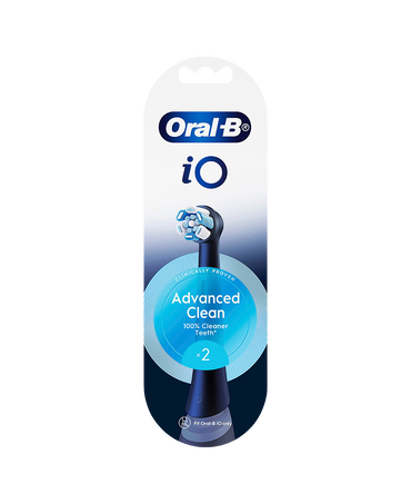 iO Advanced Clean Brush Head Refills 2 Pack - Black