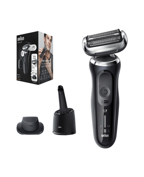 Series 7 Wet & Dry Electric Shaver with Precision Trimmer Head & Clean & Charge Station
