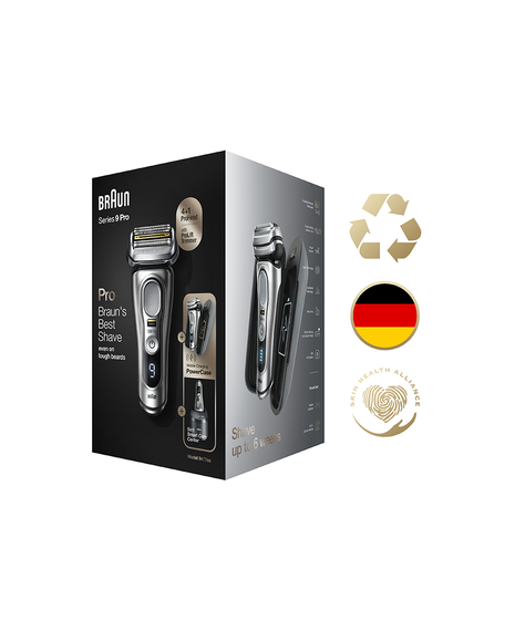 Series 9 Pro Wet & Dry Electric Shaver with World's First Power Case, SmartCare Centre, Use on 1, 3 and 7 Day Beard