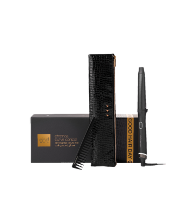 chronos curve conical wand hair curler gift set - limited edition