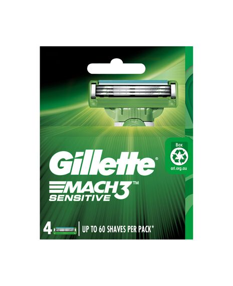 Mach 3 Sensitive Blades Refill 4 Pack