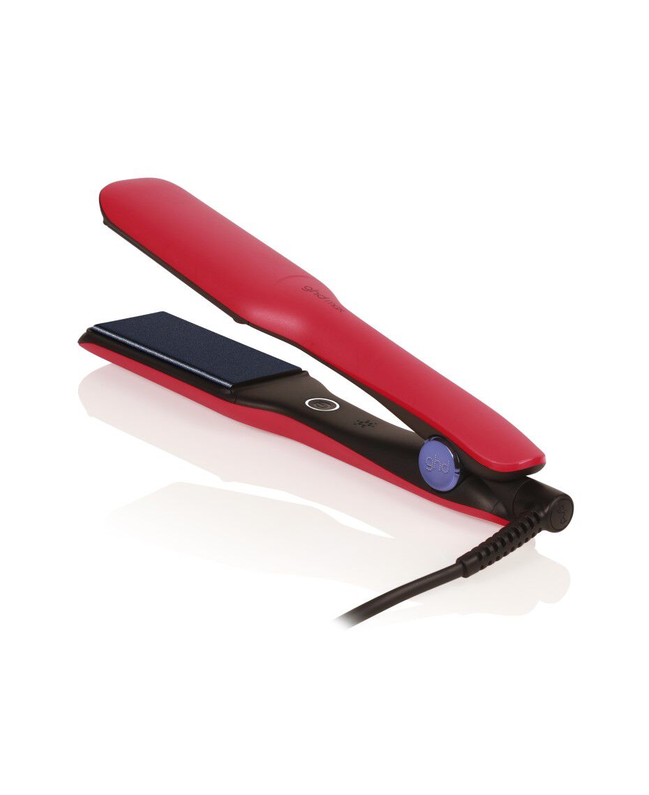 ghd max wide plate hair straightener in radiant red limited edition Shaver Shop