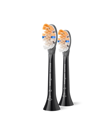 Sonicare A3 Premium All-in-One Brush Head Refills 2 Pack - Black