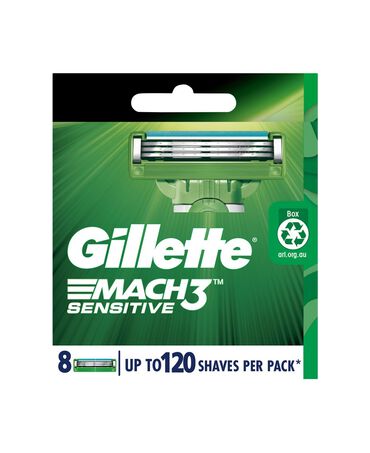 Mach 3 Sensitive Blades Refill 8 Pack