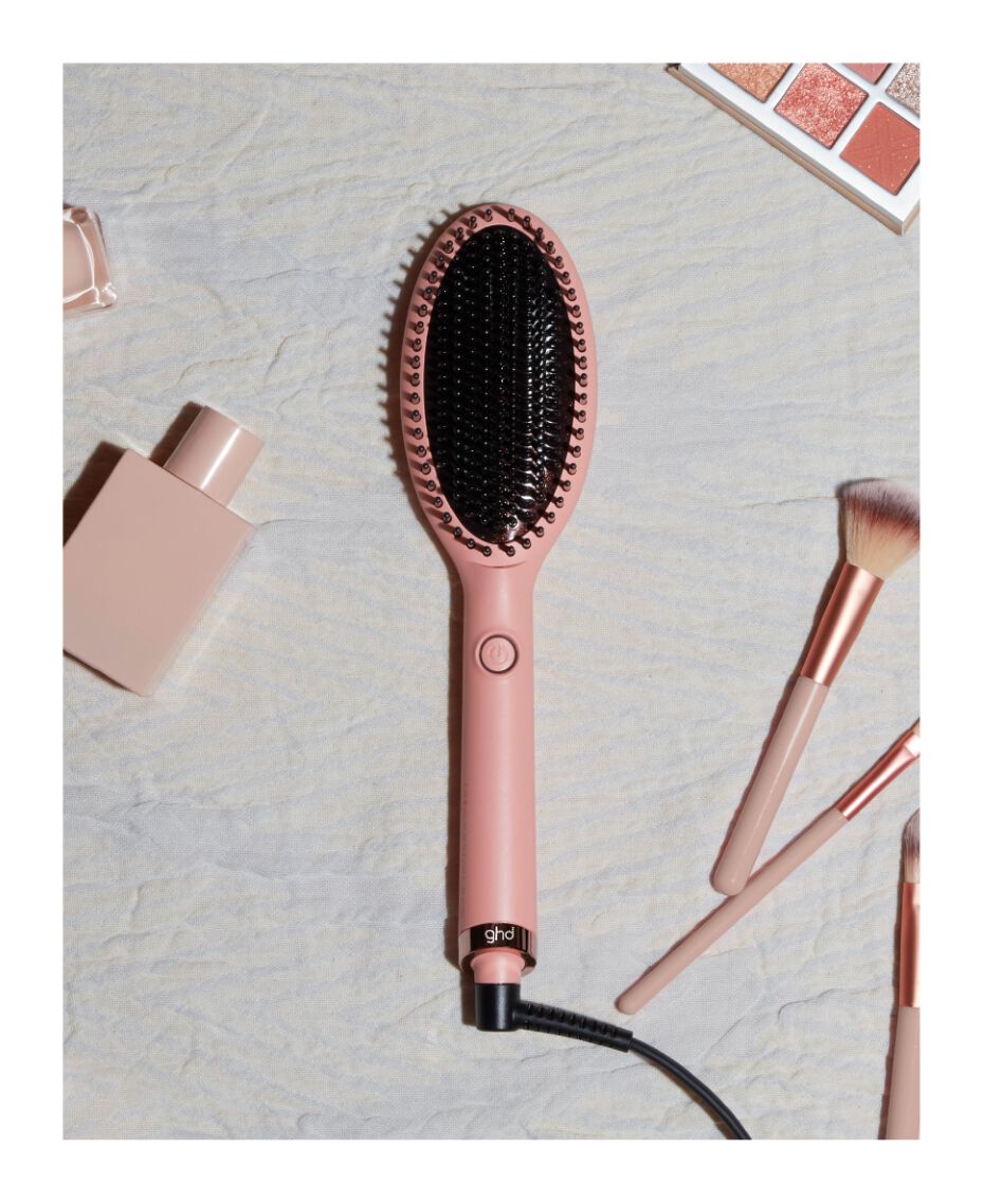 ghd glide hot brush in pink peach limited edition Shaver Shop