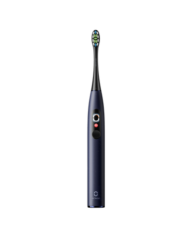 X Pro Digital Sonic Electric Toothbrush - Blue with 2 Replacement Brush Head Refills