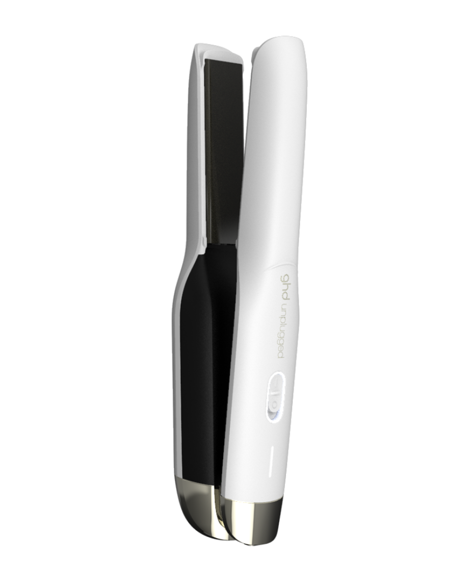 ghd unplugged cordless hair straightener matte white