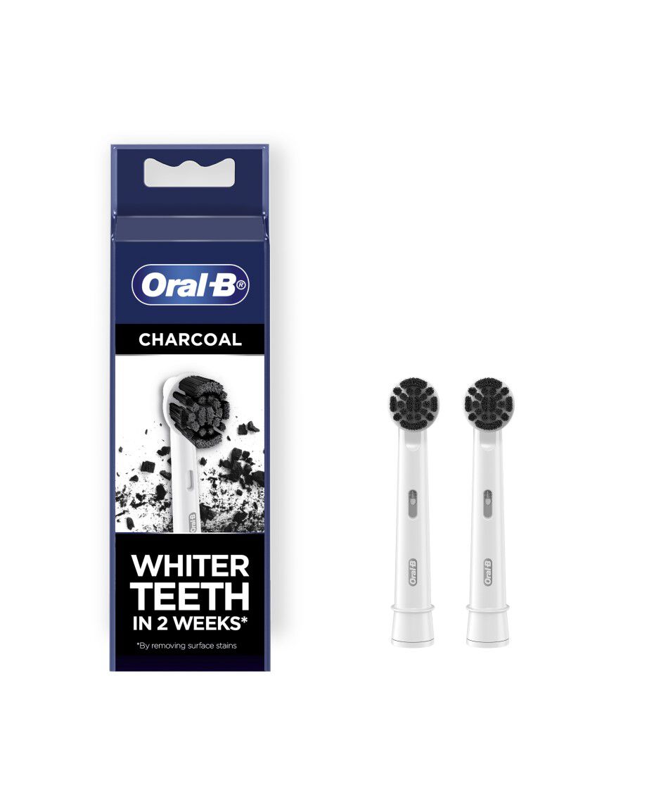 OralB Charcoal Replacement Head Refills 2 Pack Shaver Shop