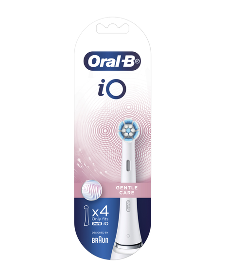 iO Gentle Care Replacement Brush Heads 4 Pack - White
