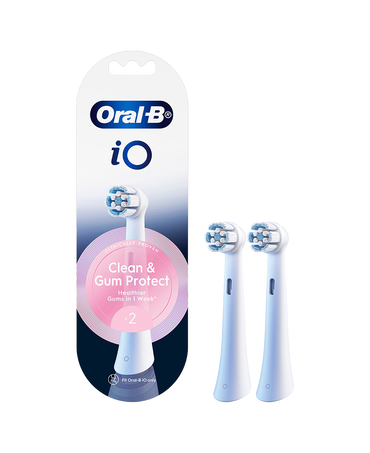 iO Clean & Gum Protect Brush Head Refills 2 Pack - White