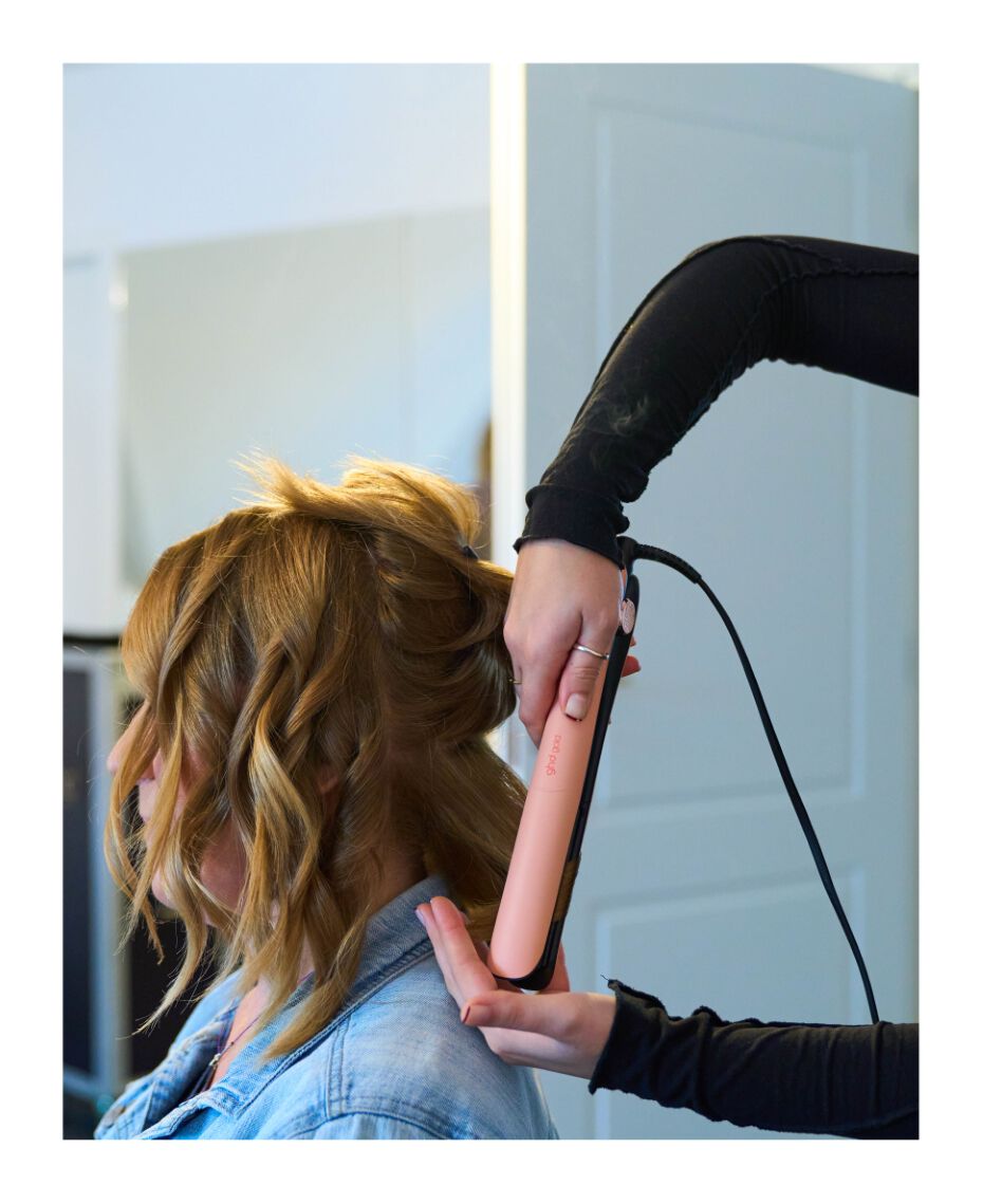 Gold hair straightener sale