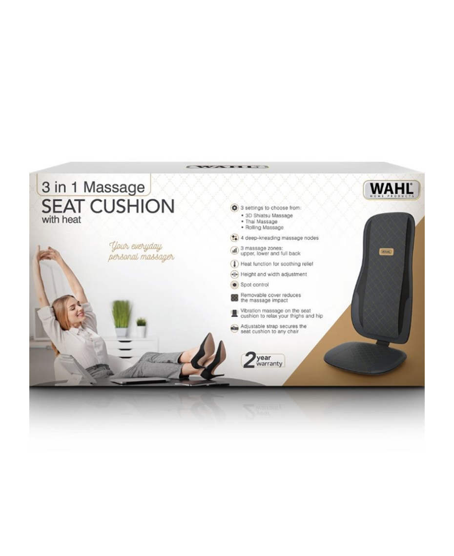 Wahl 3 in 1 Thai Style Massage Seat Cushion with Heat Shaver Shop