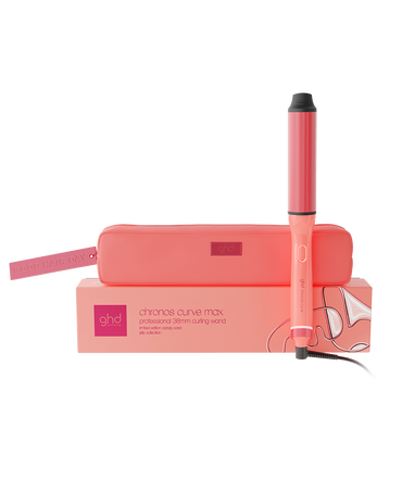 Chronos Curve Max Wand Hair Curler in Candy Coral - Limited Edition