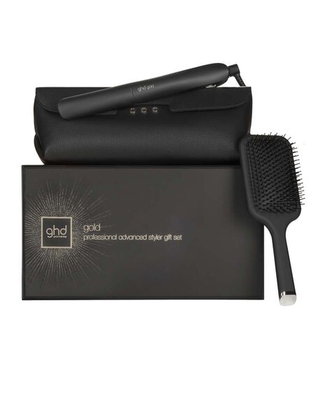 gold professional hair straightener limited edition gift set