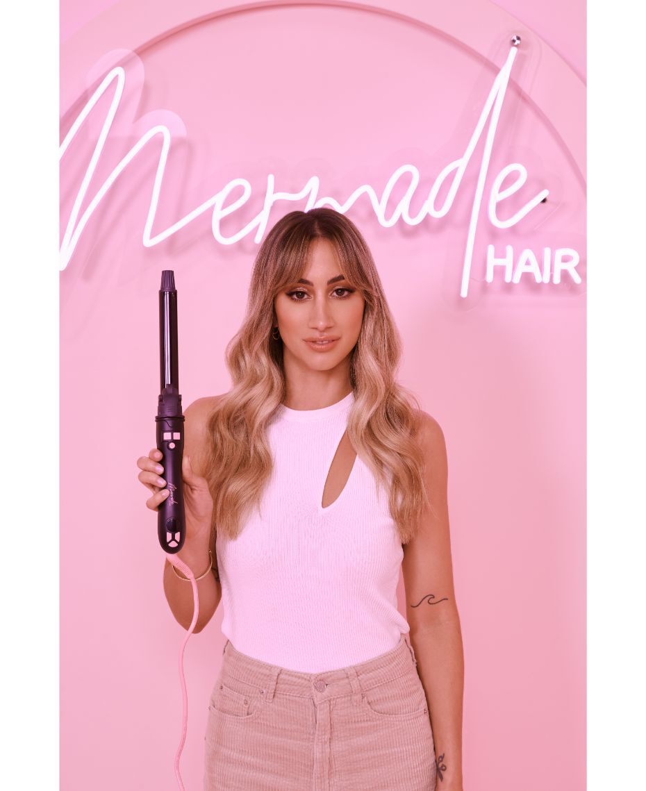 Nume classic curling wand 25mm in pink clearance