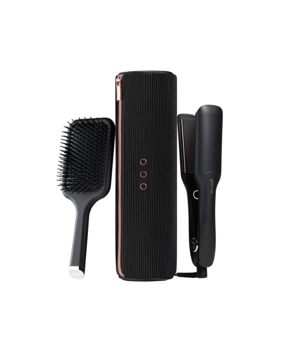 max wide plate hair straightener festive gift set limited edition