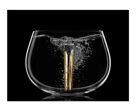 Waterproof Lithium-Ion 18K Stainless Steel Grooming Kit with Bonus Storage Case - Gold