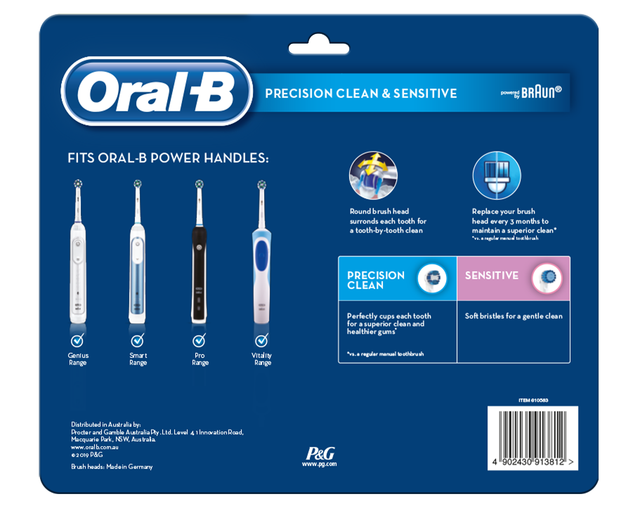 precision clean replacement brush heads