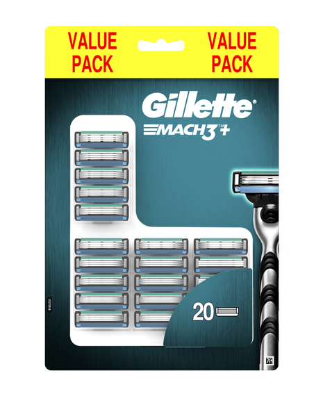 Mach3+ Razor Blades Refill 20 Pack