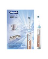 Genius 9000 Electric Toothbrush with 3 Replacement Heads & Smart Travel Case, Rose Gold