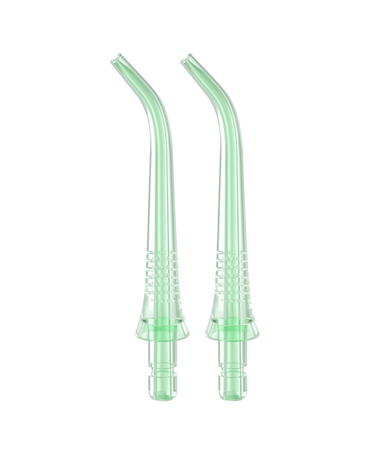 W10 Water Flosser Replacement Nozzle Refills 2 Pack - Green