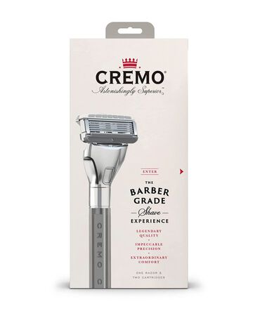 Barber Grade Razor with Blade Refills 2 Pack
