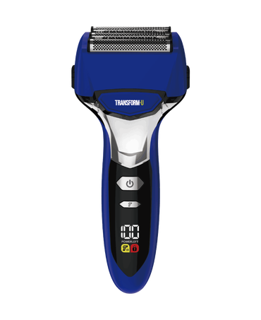 5 Blade Wet & Dry Electric Shaver & Ear & Nose Trimmer Combo - Blue