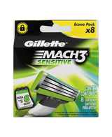 Mach 3 Sensitive Blades Refill 8 Pack