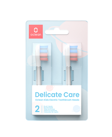 Delicate Care for Kids Replacement Brush Head Refills 2 Pack
