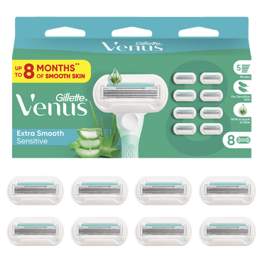 Extra Smooth Sensitive Razor Blades Refill 8 Pack
