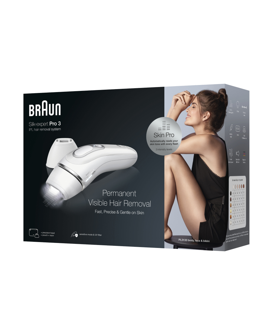 Braun Silkexpert Pro 3 IPL Long Term Hair Removal Device Shaver Shop
