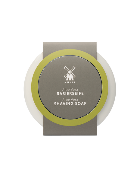 Shaving Soap in Porcelain Bowl - Aloe Vera 65g