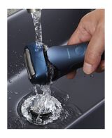 3-Blade Wet & Dry Electric Shaver with 8D Flex Head - Blue