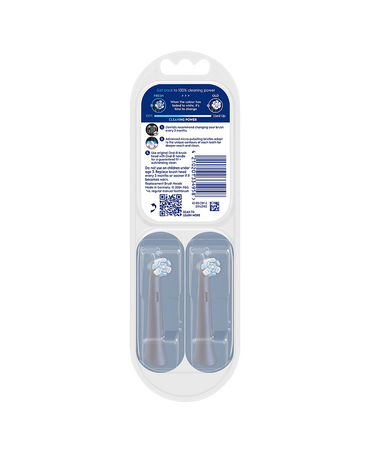 iO Advanced Clean Brush Head Refills 2 Pack - Black