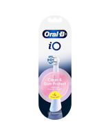 iO Clean & Gum Protect Brush Head Refills 4 Pack - White
