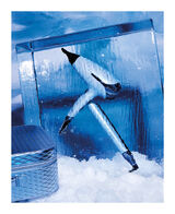 chronos hair straightener & helios® professional hair dryer deluxe gift set in icy blue - limited edition